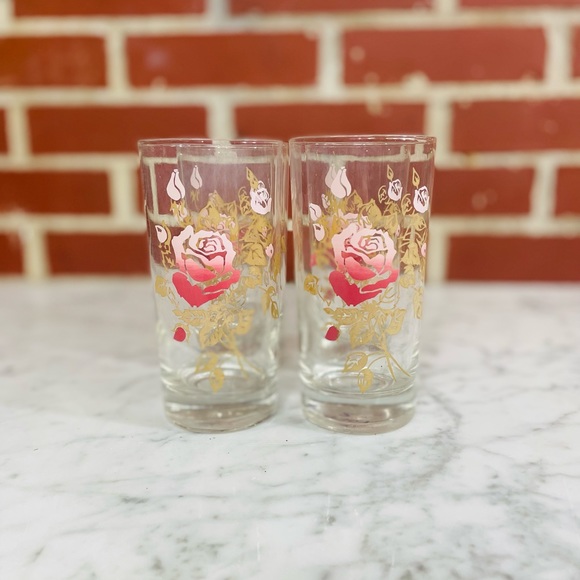 Vintage Rose Hiball Set (4) - Picture 2 of 2